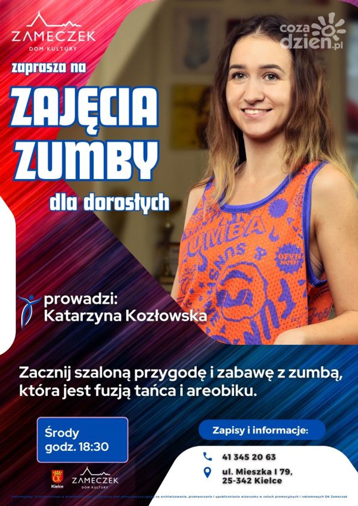 Zumba dla dorosłych w Domu Kultury Zameczek