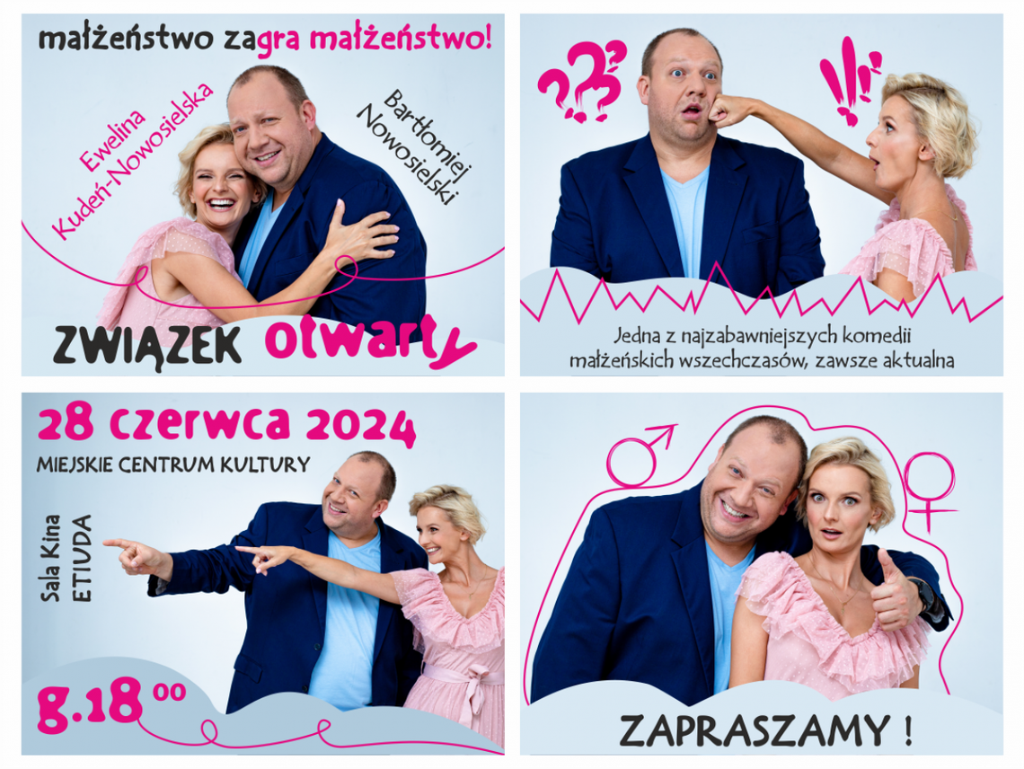 "Związek otwarty" - komedia wszechczasów zaprezentowana zostanie w Ostrowcu "Związek otwarty" - komedia wszechczasów zaprezentowana zostanie w Ostrowcu