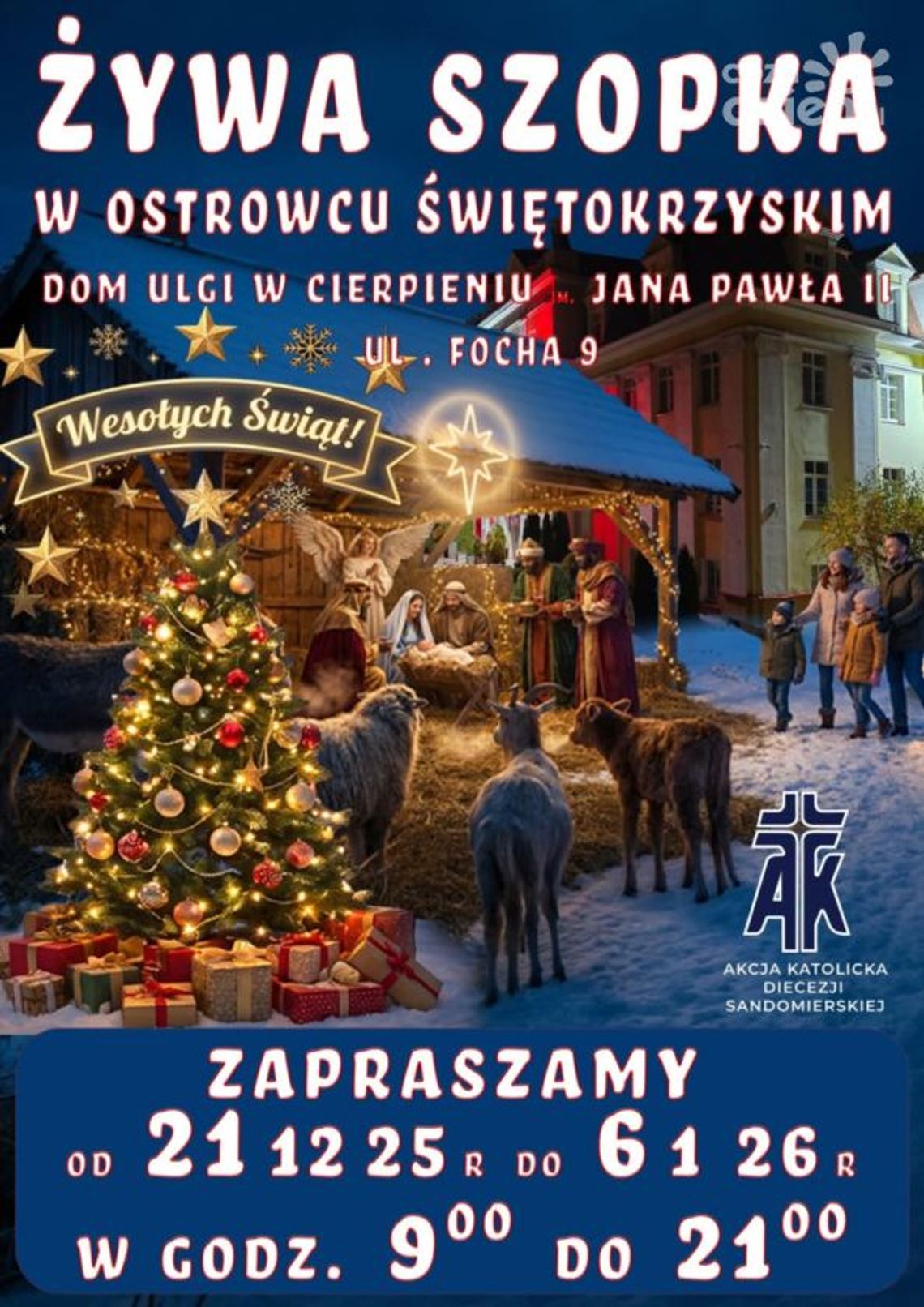 Żywa szopka ponownie stanie przy ostrowieckim hospicjum Żywa szopka ponownie stanie przy ostrowieckim hospicjum