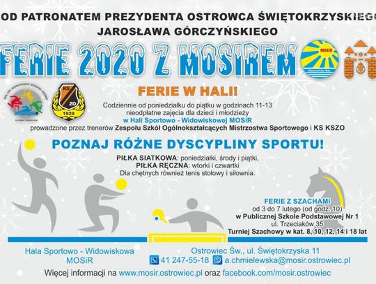 Pełne atrakcji ferie z MOSiR-em 