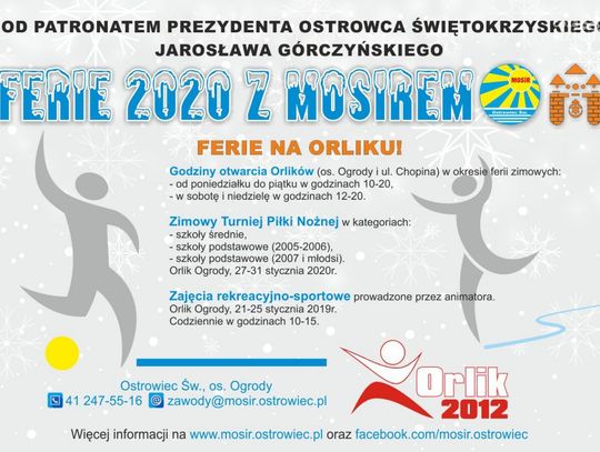 Pełne atrakcji ferie z MOSiR-em 