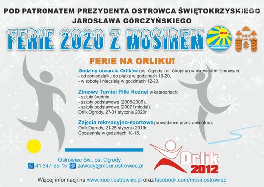 Pełne atrakcji ferie z MOSiR-em 