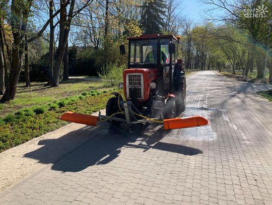 Trwa odkażanie Parku Miejskiego