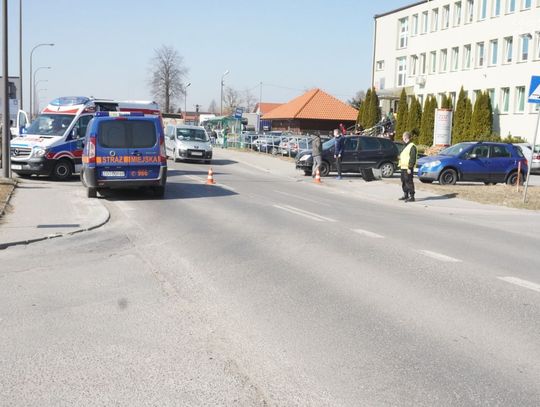 Wypadek z udziałem motocyklisty
