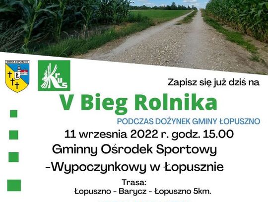 Łopuszno: Bieg rolnika i dożynki gminne