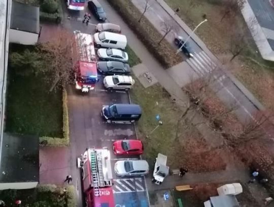 Nocna akcja straży pożarnej 