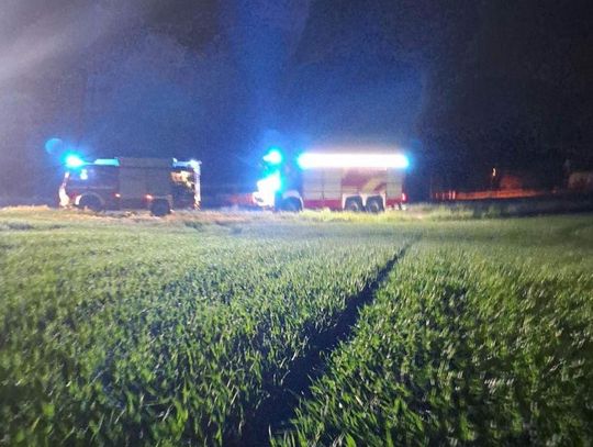 Spłonął hektar traw