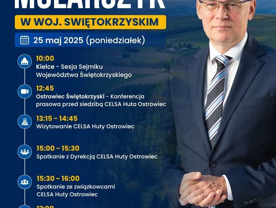 Plakat - dzisiejsze spotkania w regionie