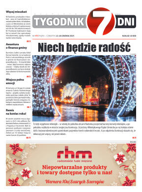 Tygodnik "7 Dni" nr 973 z dn. 12.12.2025 r. - strona 1